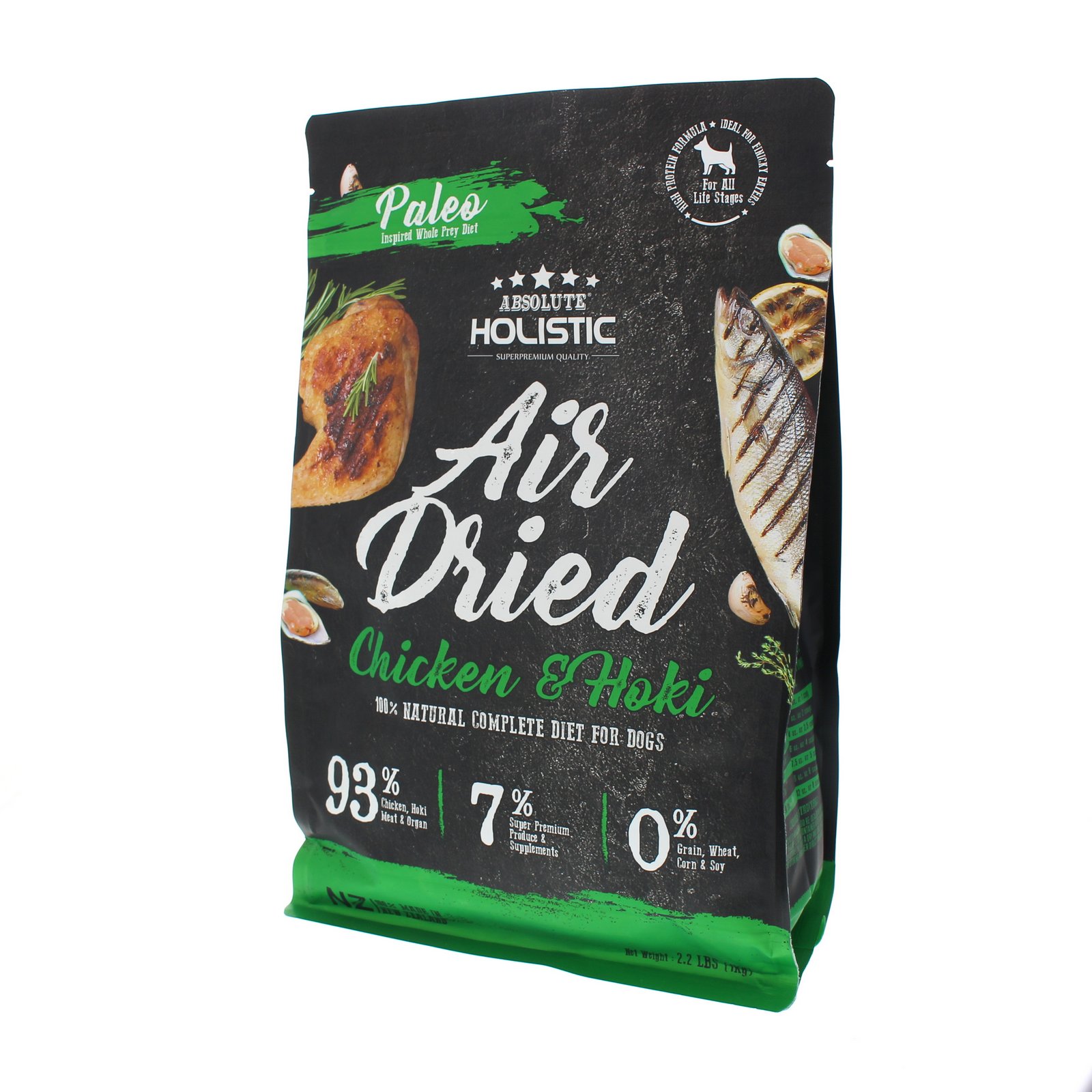 Air Dried Dog Food Chicken Hoki 1kg Paleo GrainFree High Protein Diet